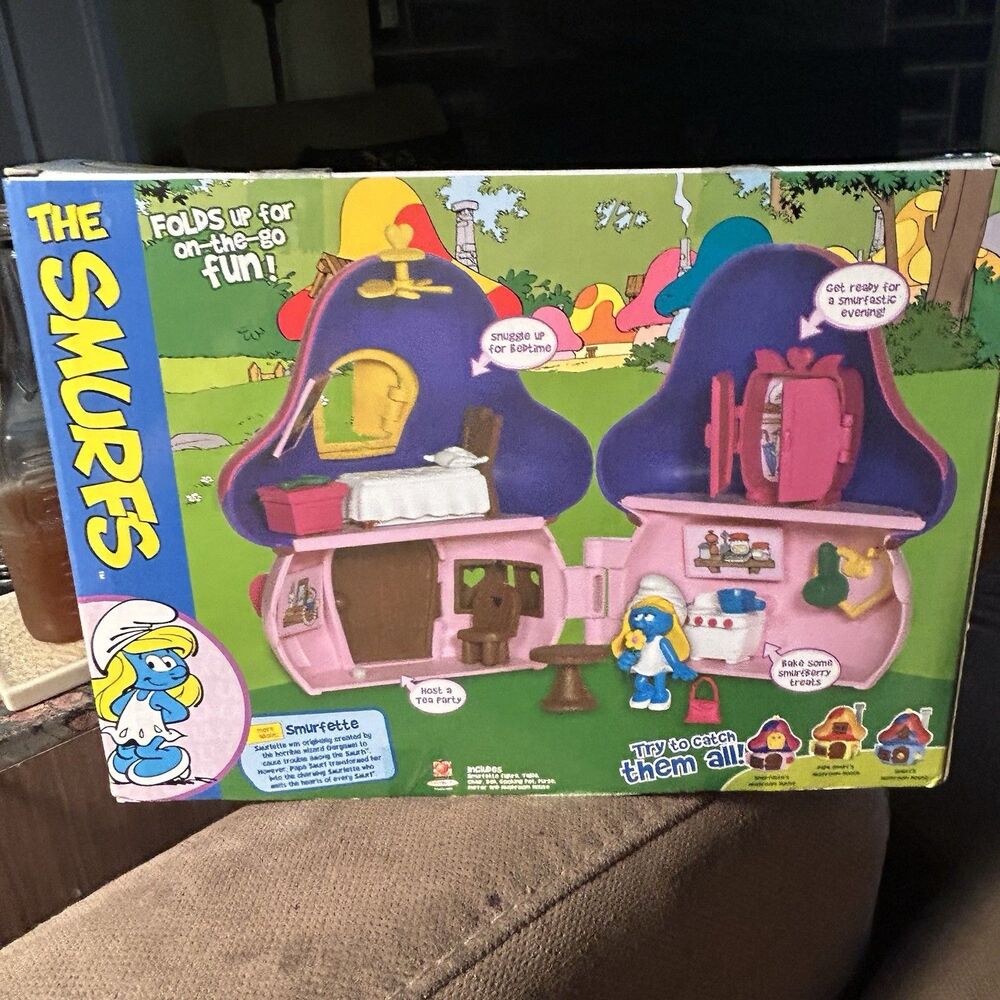 Jakks SMURFS The Lost Village Smurfette's Mushroom House Playset NEW NIB Smurf